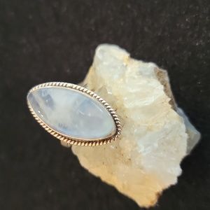 Moonstone and Sterling Silver Ring